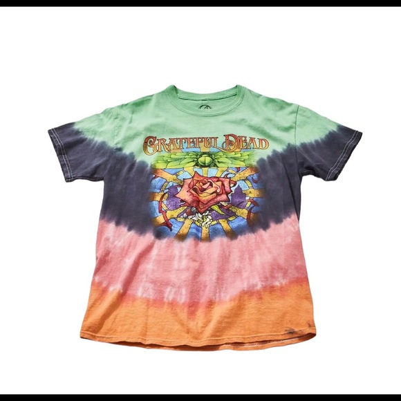 Forever 21 Grateful Dead Tie Dye Wash Rose Tee T Shirt S/M NWT - Picture 1 of 5